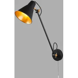 Searchlight Swing Arm (60 W) Schwarz/Gold