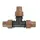 Rain Bird T-Stück 16 mm Tropfschlauch Verbinder Kunststoff braun