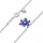 Pandora Timeless Funkelnde Blaue Herbarium Cluster Silber 392387C02-45