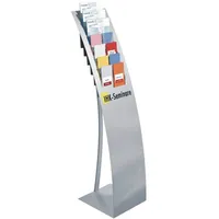 Kerkmann Prospektständer Vario silber DIN A4, 1/3 DIN A4