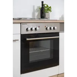 Respekta Küchenzeile Merle 220 cm schwarz