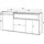 SKRAUT HOME Sideboard 150 x 75 x 35 cm Schwarz