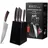 BEM Saiko Damastmesser Set 6-tlg. 67-lagiger VG-10 Damaszener Stahl Schwarz