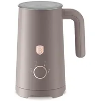 Berlinger Haus elektrischer Milchaufschäumer 4 in 1, Taupe-Kollektion - Milchschäumer, heißer Schokoladenbereiter, Sahneaufschäumer, für perfekten Kaffee und Desserts