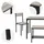 ML-Design Esstisch Set 4-teilig, Sonoma-Eiche, Esszimmertisch mit 2 Stühlen 1 Bank, Essgruppe für 4 Personen, Sitzgruppe Küchentisch Metallrahmen, Bartisch Set, Esszimmergruppe für Küche Esszimmer