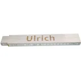 Heka Zollstock Ulrich 2 m, weiß