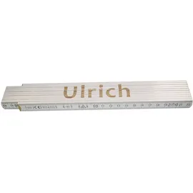 Heka Zollstock Ulrich 2 m, weiß