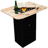 HI Bierkasten Stehtisch Tisch Aufsatz Tischaufsatz Bistrotisch Bierkiste