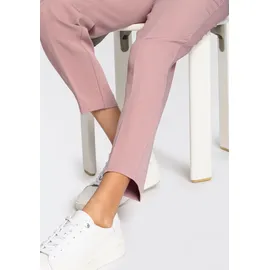 LAURA SCOTT LAURA SCOTT, Damen, Gr. 48, N-Gr, rosa, Web, Obermaterial: 90% Polyester, 10% Elasthan, figurumspielend 7/8-Länge, Hosen Anzughose, mit Bügelfalte, Topseller