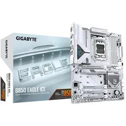 Gigabyte B850 EAGLE ICE Mainboard – AMD Ryzen 9000 Serien-Prozessoren, 8+2+2 Pha