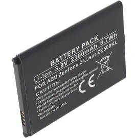 AccuCell Akku passend für Asus Zenfone 2 Laser ZE500KL, Li-Ion, 3,8V, 2300mAh, 8,7Wh