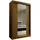 masseno Schwebetürenschrank LUCENZA 120 x 216 x 61 cm Braun