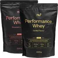 nu3 Performance Whey fraise + vanille Poudre 2x1000 g