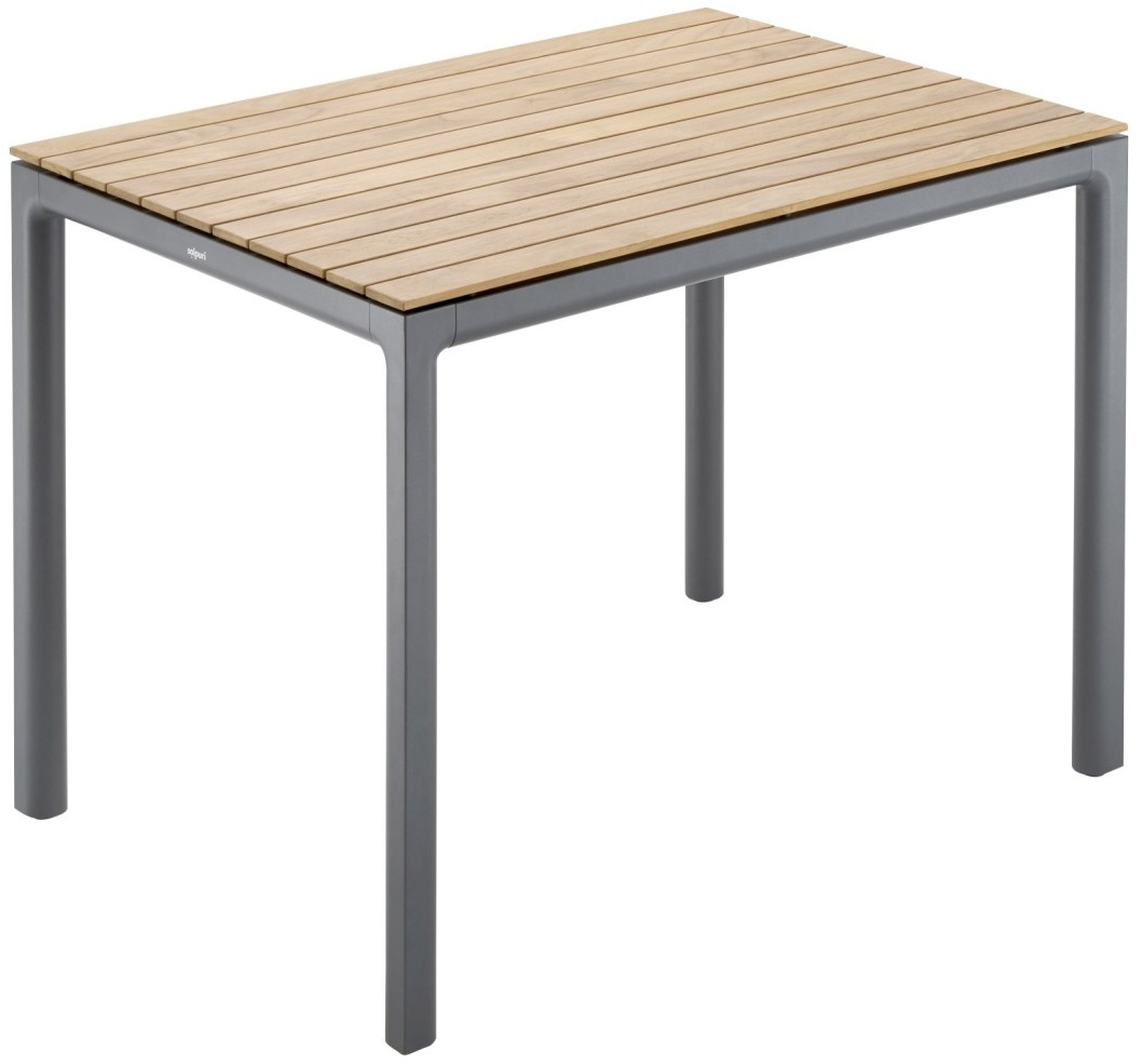 solpuri Set Soft, Breeze II - Das Set besteht aus: 1 x Tisch Soft anthrazit, 2 x Stapelsessel Breeze. Tisch...