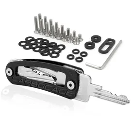 Carbocage Key Organizer 14 Schlüssel Aluminium  Schwarz