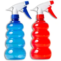IPEA 2 Sprühflasche 500 ml – Sprühflasche für Wasser und Flüssigkeiten – Set mit 2 Stück – Mehrzweck-Kunststoff-Sprühflasche für Haus, Bad, Haare, Pflanzen, Garten, Reinigungsmittel, Reinigungsmittel