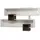 Asir Wandregal 120 x 75 x 22 cm Weiß/Braun