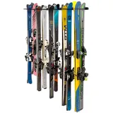 StoreYourBoard Solitude Ski-Aufbewahrung, Wandhalterung, Organizer für 10 Paar Ski, strapazierfähig, unterstützt 136 kg
