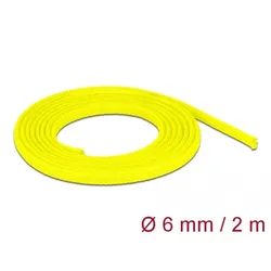 Delock Geflechtschlauch - dehnbar - 2 m - Gelb
