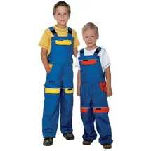 ARDON Kinder-Latzhose ARDON® COOL TREND blau-rot Arbeitshose Baumeister Kleidung, Junior - 116