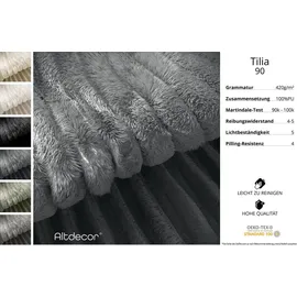 altdecor Boxbett, mit Matratze H3 und Lattenrost - TOLO-Z - 160x200 Cord - Dunkelgrau