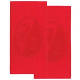 SC Freiburg Gästehandtuch 2023 rot/weiß Herren 50x100 cm