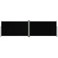 VidaXL Seitenmarkise Ausziehbar Schwarz 180x600 cm