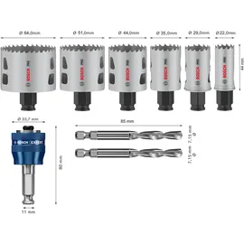 Bosch Lochsäge-Set Ø 22-64 mm 9-teilig