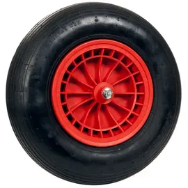 pro-bau-tec® Ersatzrad für Schubkarre Ø 40 cm rot/schwarz