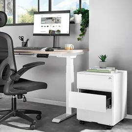 Tectake Rollcontainer 39 x 45 x 55 cm weiß