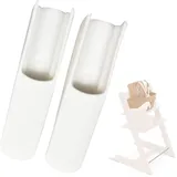 Beinpolster für Babystühle Stuhlbeineinlage für Kinderhochstuhl Babystuhl-Beinpolster Beinverlängerungspolster für Babystühle Kinderhochstuhl-Zubehör Baby Hochstuhl Kippschutz 2 Stück (Weiß)