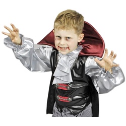 Das Kostümland Vampir-Kostüm Vampir Dracula Kostüm für Kinder schwarz