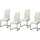 Hti-Living Esszimmerstuhl 4er Set Kunstleder Beige