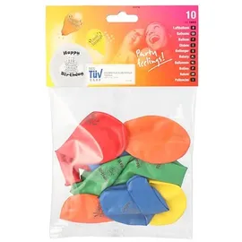Papstar Luftballons Ø 22 cm 10 St. Bunt sortiert