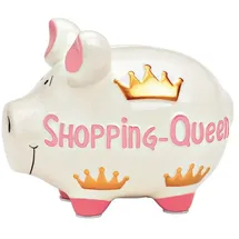 KCG Spardose Shopping Queen 17 x 15 cm Keramik Weiß