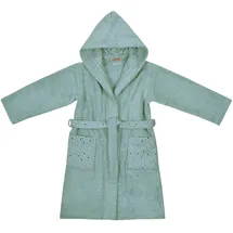 Wörner Kinderbademantel WÖRNER "Sterne" Gr. 86, blau (eisblau), L:60cm, Baumwoll-Webfrottier, Hausmäntel, mit Stickerei, mit Taschen, maschinenwaschbar, trocknergeeignet