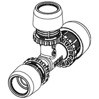 TECE logo-Ax T-Stück reduziert Dimension 32x25x32mm, PPSU