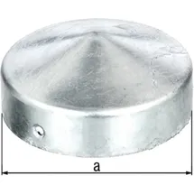 GAH Alberts Pfostenkappe D.100mm rd.flache Form TZN Gah