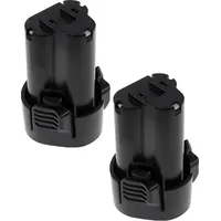 EXTENSILO 2x Akku kompatibel mit Makita DMR107, DMR108, DT01,