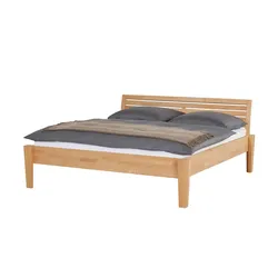 Timber Massivholz-Bettgestell  Timber , holzfarben , Maße (cm): B: 176 H: 93