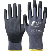 AS Arbeitsschutz GmbH Handschuhe 8700ESD3D Gr.10 grau/schwarz EN 388/EN 407/EN 16350 PSA II