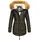 Navahoo Damen Hochwertiger Wintermantel Winterparka mit großem Kunstfell La Viva