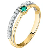 live diamond Damenring LDY040192014 - gelbgold - 54