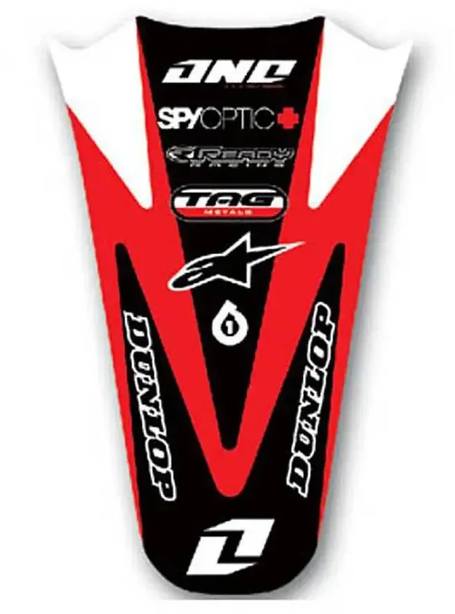 One Industries Honda Crf250/crf450 09-10 Front Fender Grafik-kit - Black / Red / White - One Size