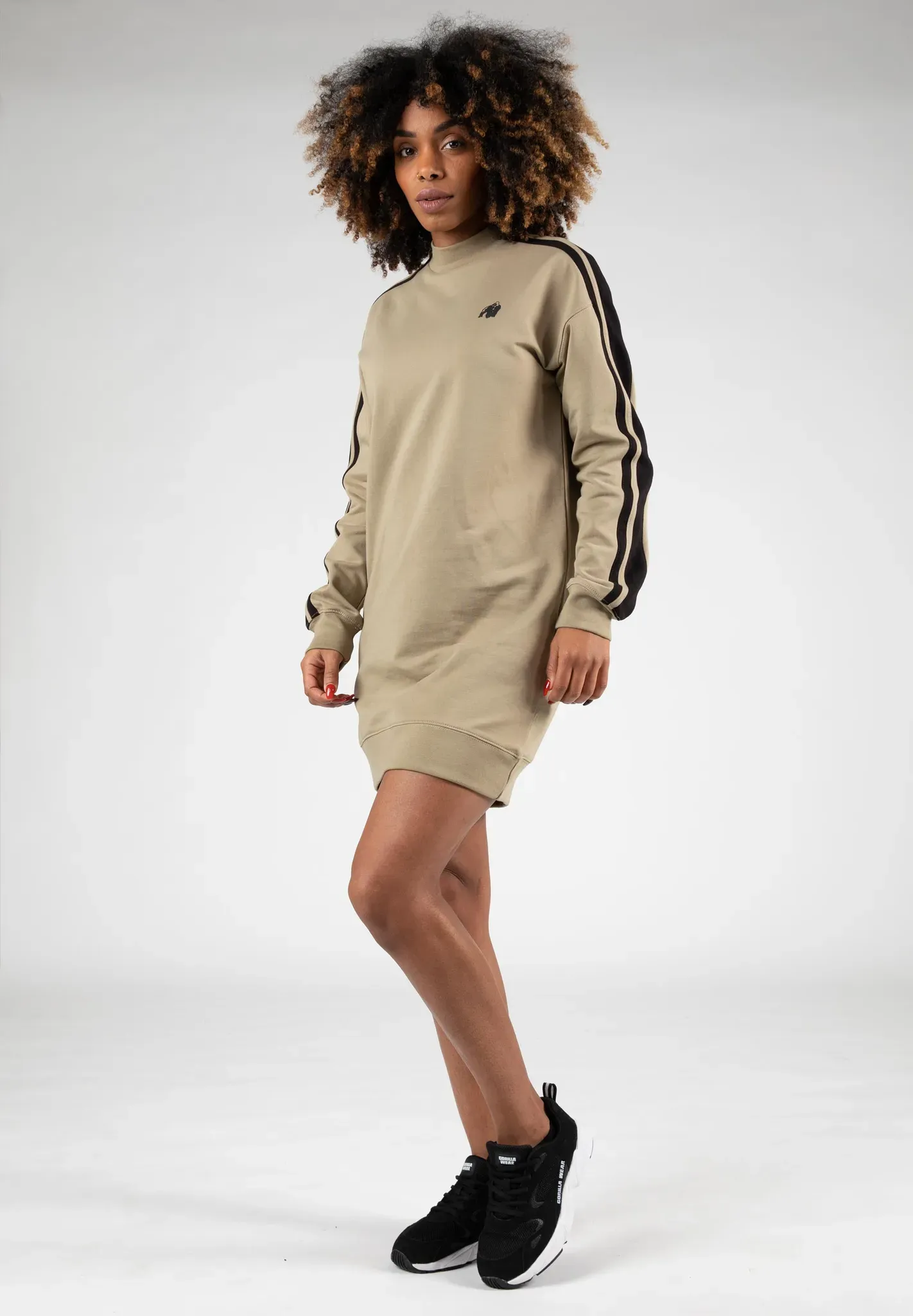 Isabella Sweatshirt Kleid - Beige - S