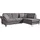 sit&more Ecksofa »Clio L-Form« wahlweise mit Bettfunktion und Bettkasten, inklusive Federkern grau
