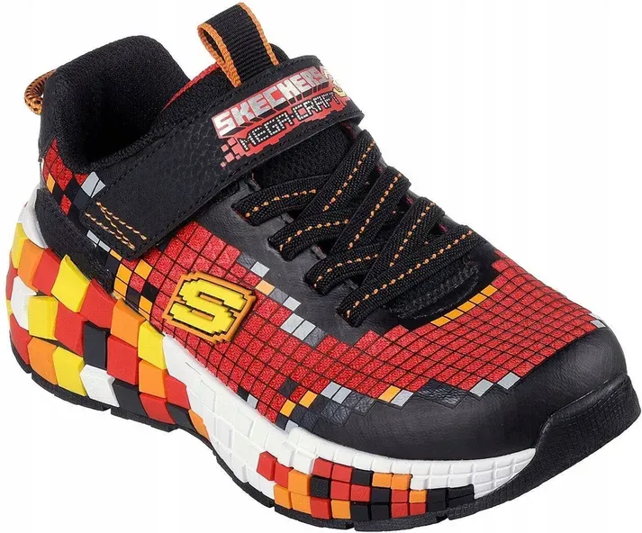 Skechers Kinder Mega-Craft 3.0 Sneakers - Schwarz-Rot, Größe 30