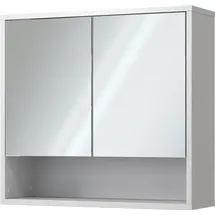 Vicco Badspiegelschrank Eliza, Weiß 70 x 65 cm mit 2 Türen