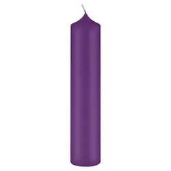 Kopschitz Kerzen Altarkerzen, Kaminkerzen Violett 250 x Ø 60 mm, 4 Stück, Kerzen mit Dornbohrung in RAL Kerzengüte Qualität