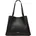 Shopper Tasche M Leder 50 cm schwarz
